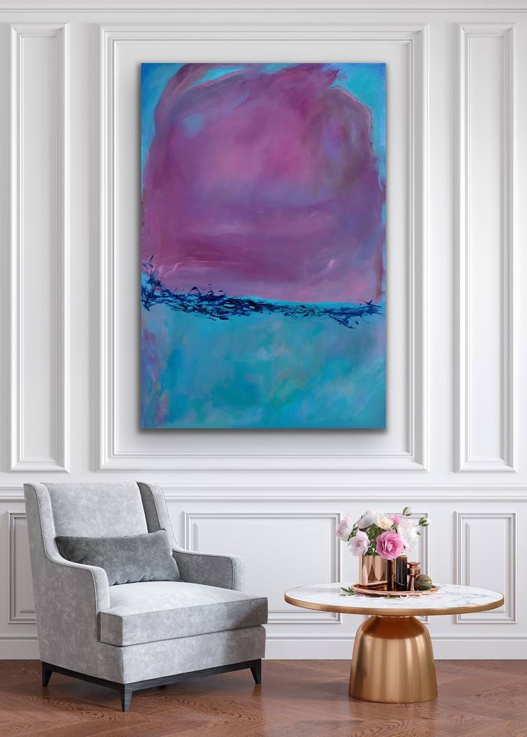 Original Abstract Expressionism Abstract Painting by Barbara Bourne