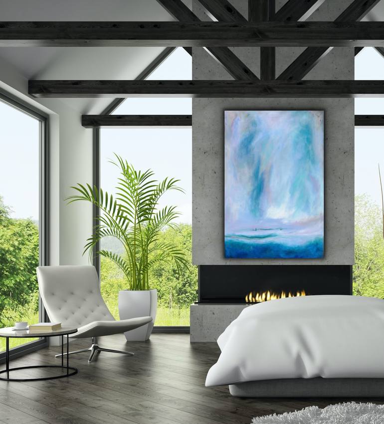 Original Abstract Expressionism Seascape Painting by Barbara Bourne