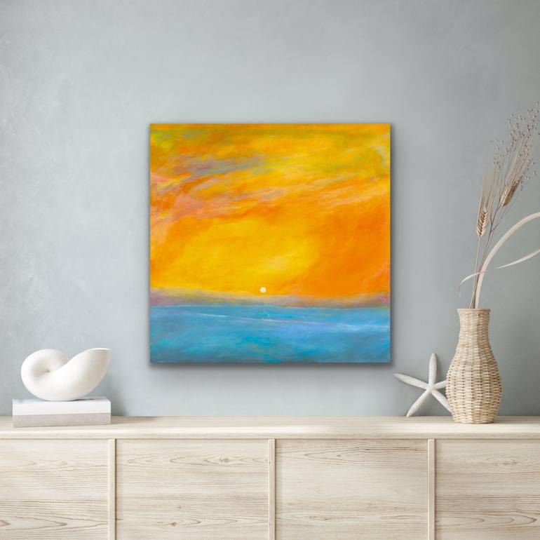 Original Abstract Expressionism Seascape Painting by Barbara Bourne