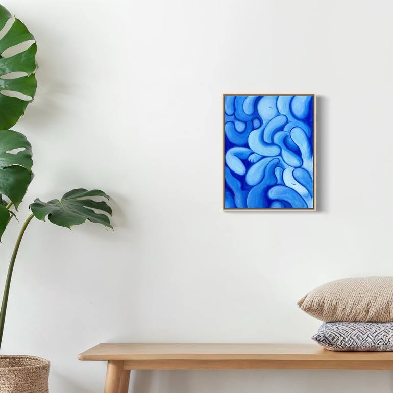 Original Surrealism Abstract Painting by Akiko Tsuji