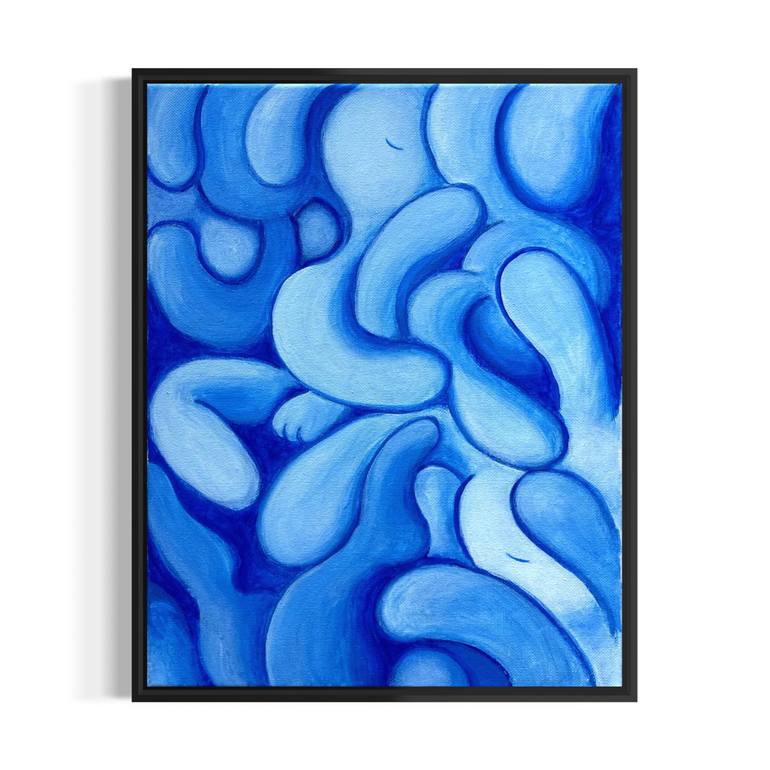 Original Surrealism Abstract Painting by Akiko Tsuji