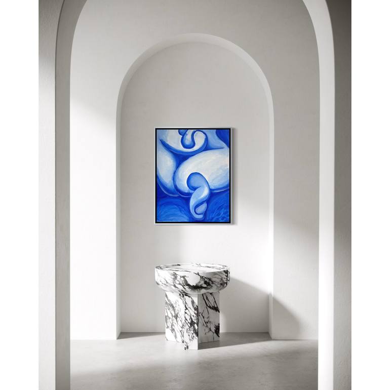 Original Surrealism Abstract Painting by Akiko Tsuji