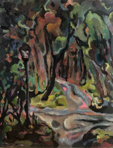 Original Abstract Expressionism Landscape Painting by Joyce Engel