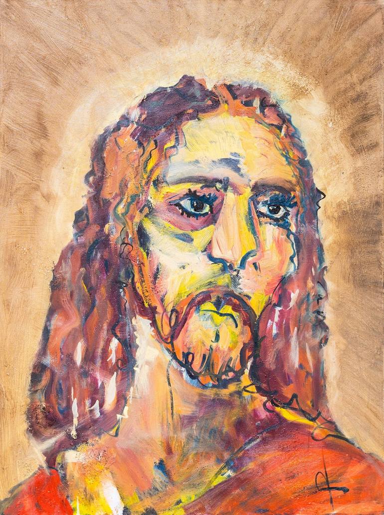 Illusion of Christ Painting by Jeremy Metivier | Saatchi Art