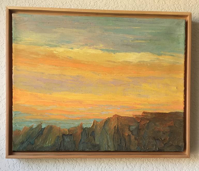 Original Abstract Landscape Painting by Suzanne Frazier