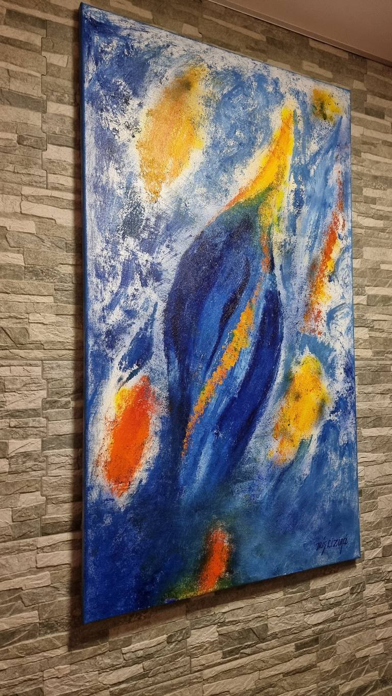 Original Abstract Floral Painting by Irís Lizirá