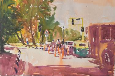 Original Fine Art Language Painting by Rajbir Singh