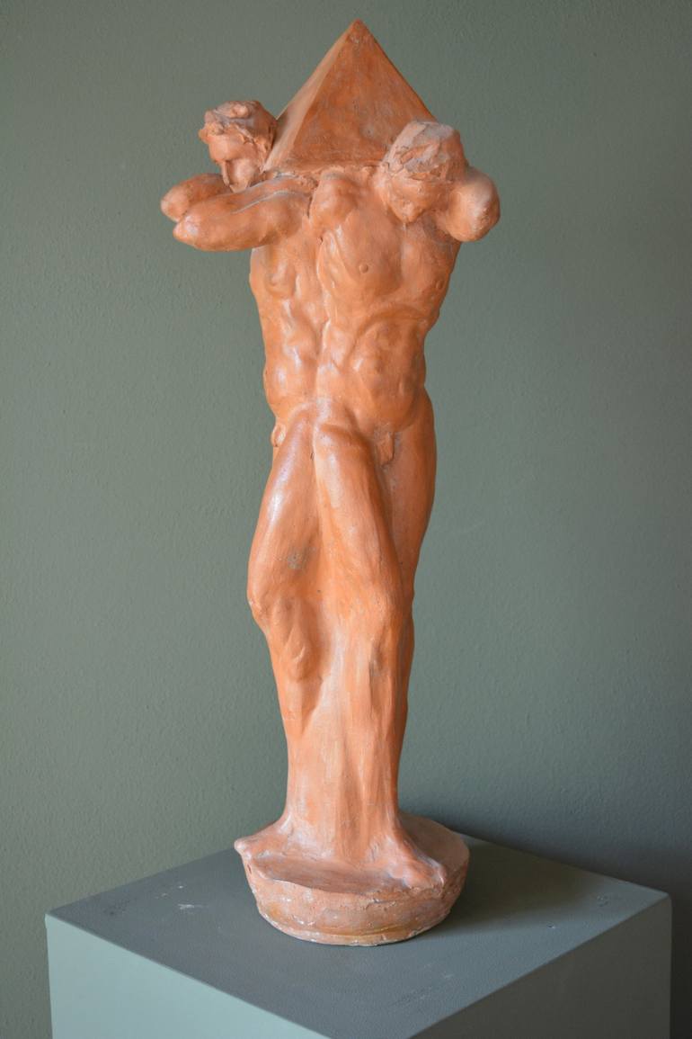 Original Figurative People Sculpture by Angelo Maineri