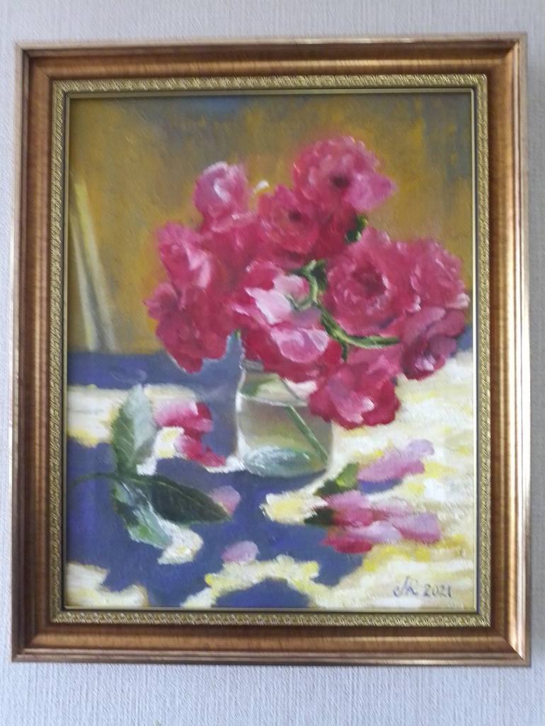 Original Art Deco Still Life Painting by Roman Matselyk