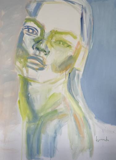 Original Abstract Expressionism Portrait Paintings by Luisa Fernanda