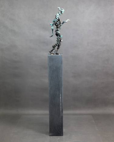 Original Expressionism People Sculpture by Konrad Ziolkowski