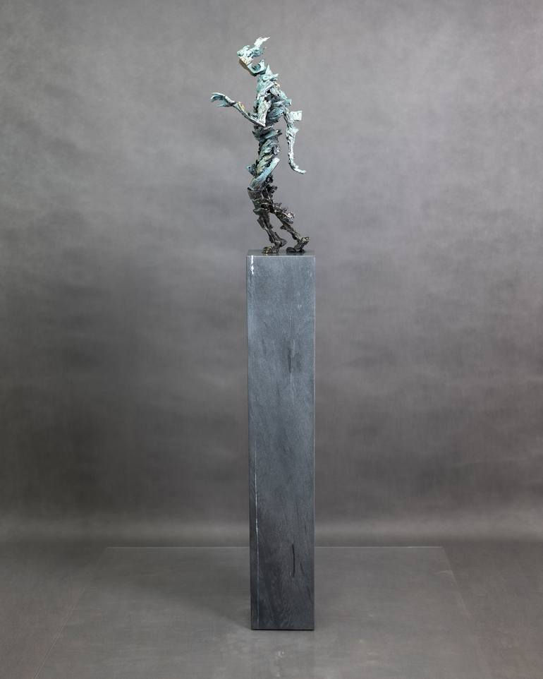 Original Expressionism People Sculpture by Konrad Ziolkowski