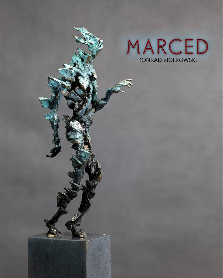 Original Expressionism People Sculpture by Konrad Ziolkowski