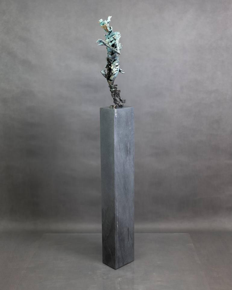 Original Expressionism People Sculpture by Konrad Ziolkowski