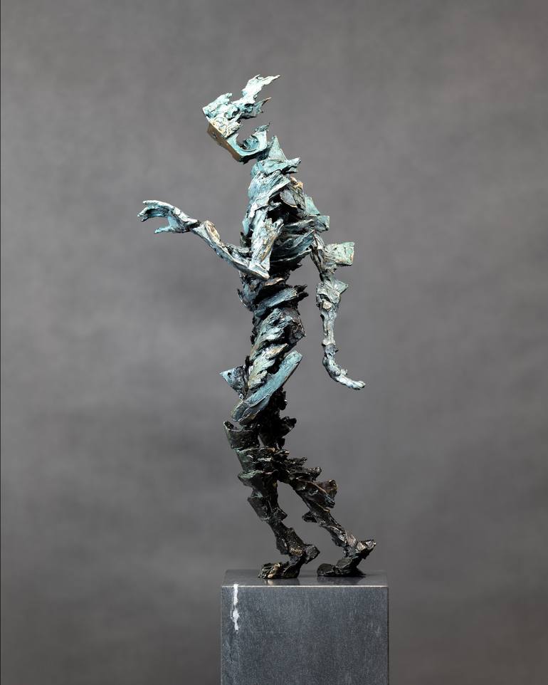 Original Expressionism People Sculpture by Konrad Ziolkowski