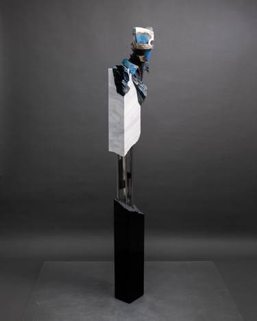 Original Abstract Expressionism People Sculpture by Konrad Ziolkowski