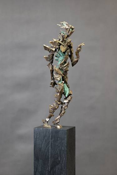 Original Abstract Expressionism Love Sculpture by Konrad Ziolkowski