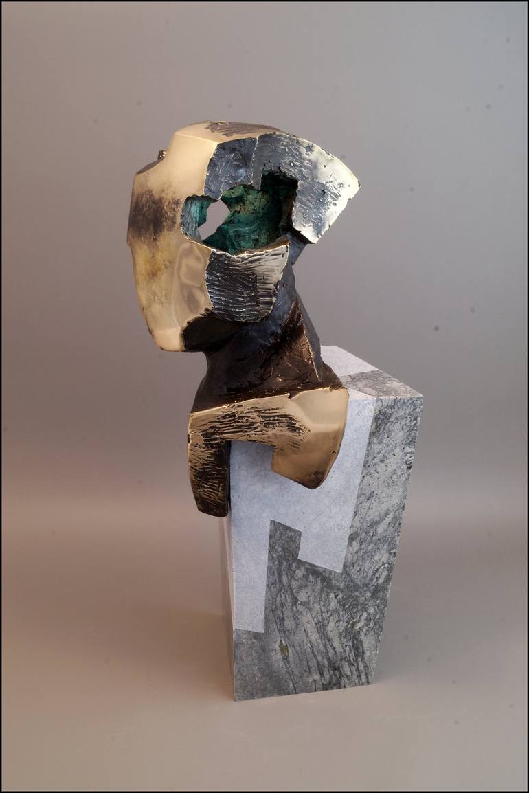 Original Cubism Body Sculpture by Konrad Ziolkowski