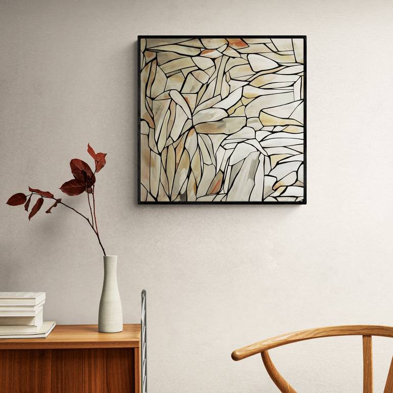 Original Abstract Patterns Painting by Nina Réroot