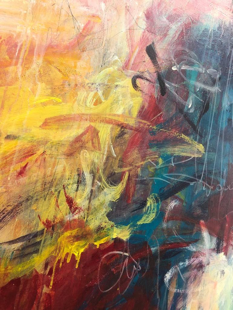Original Abstract Expressionism Abstract Painting by Serhii Sakharov