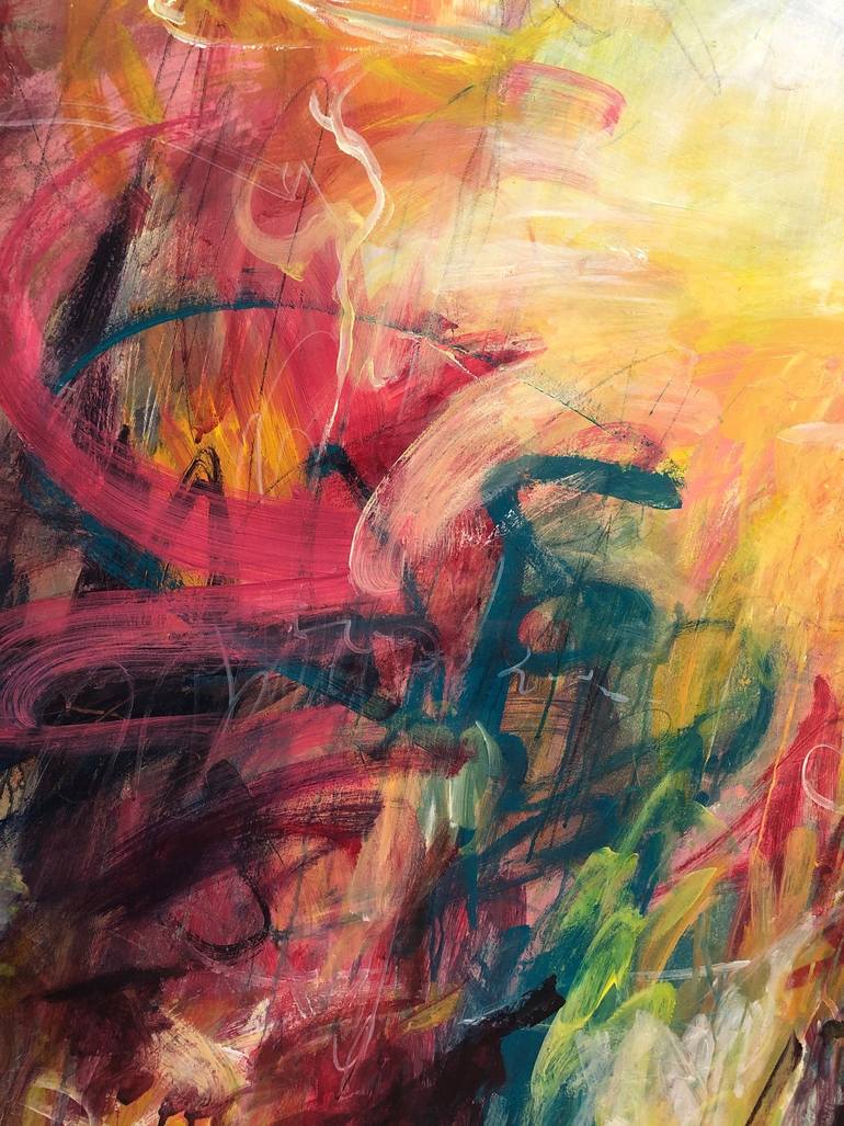 Original Abstract Expressionism Abstract Painting by Serhii Sakharov