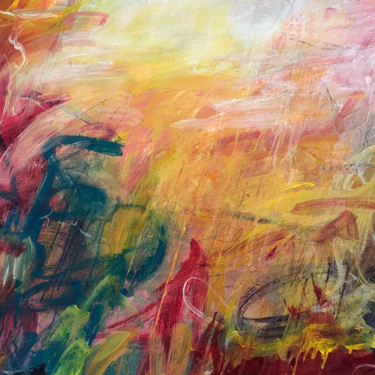 Original Abstract Expressionism Abstract Painting by Serhii Sakharov