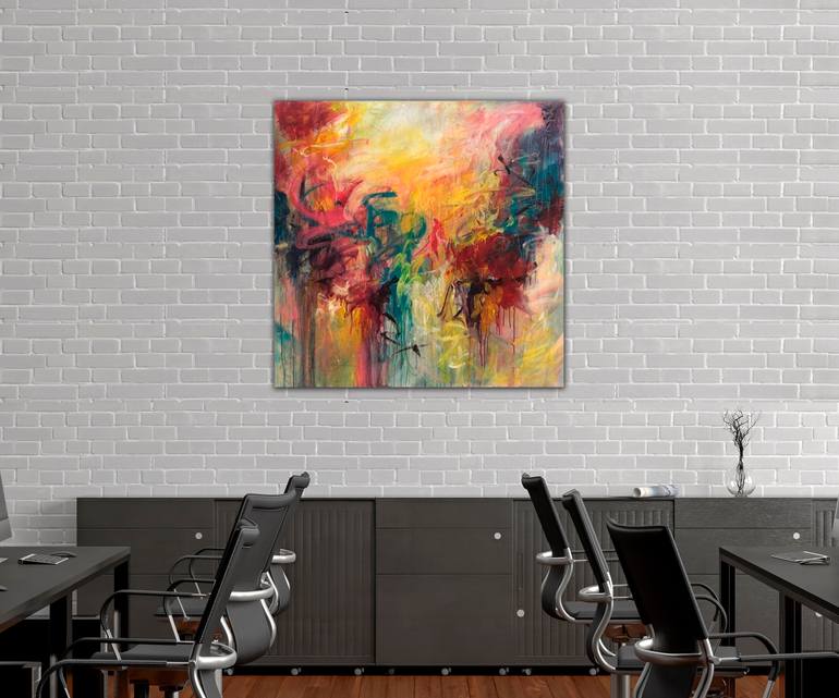 Original Abstract Expressionism Abstract Painting by Serhii Sakharov