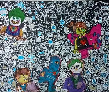 Original Modern Cartoon Paintings by Widy Astuti