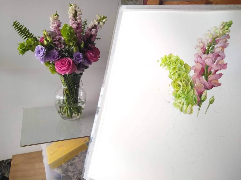 Original Other Floral Painting by Yulia Krasnov