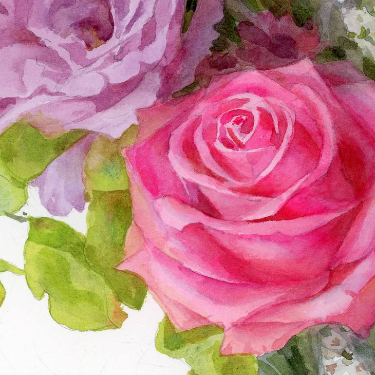Original Other Floral Painting by Yulia Krasnov