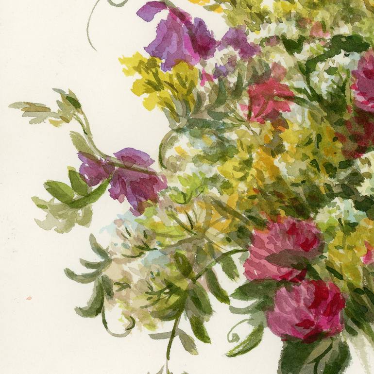 Original Realism Floral Painting by Yulia Krasnov