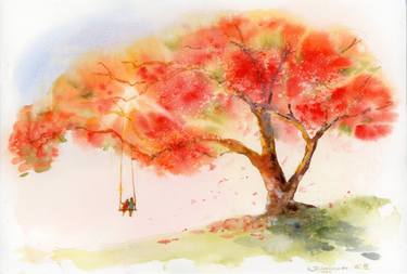 Original Contemporary Love Painting by Yulia Krasnov