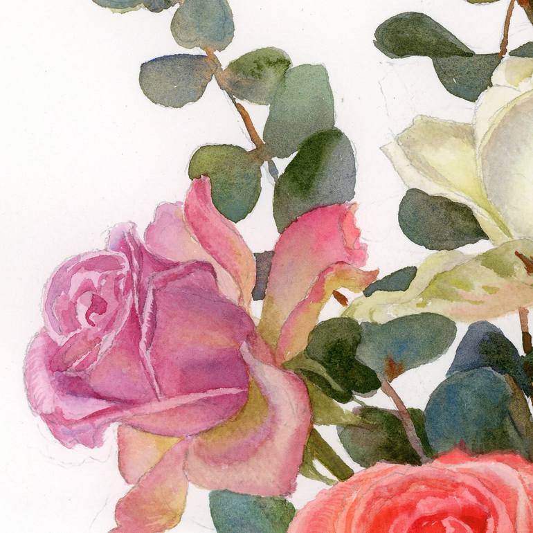 Original Other Floral Painting by Yulia Krasnov