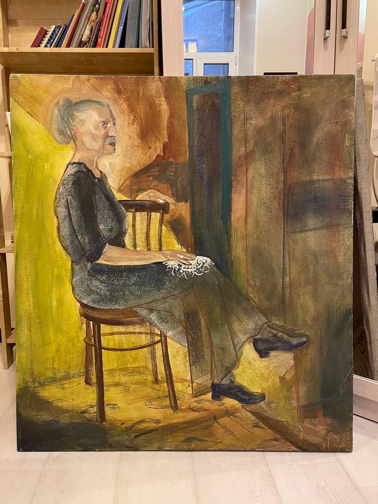 Original Figurative Women Painting by Elena Budanaeva-Ramskaya