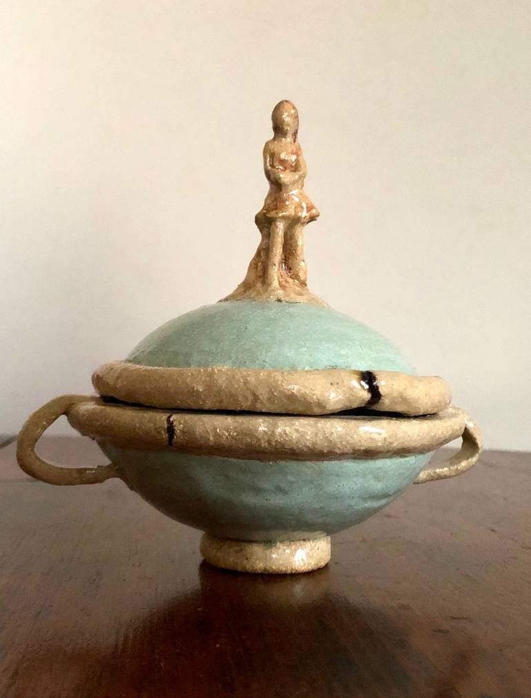 Original Figurative Women Sculpture by Anna Maria Heinreich