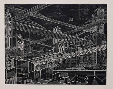 Print of Conceptual Architecture Printmaking by alex beeston