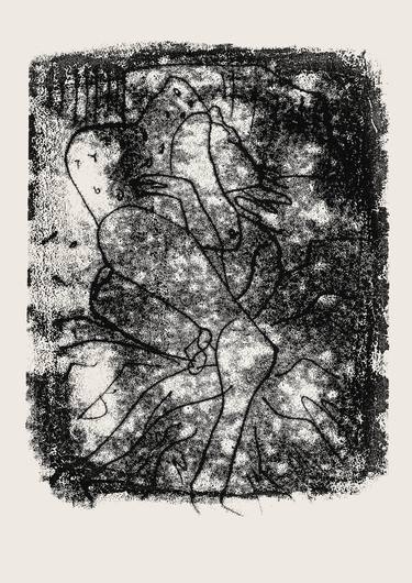 Print of Abstract Nude Printmaking by Anunay Rai