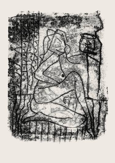 Print of Abstract Nude Printmaking by Anunay Rai