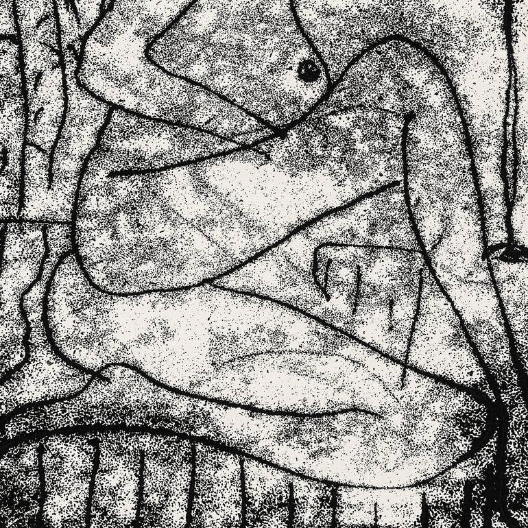 Original Abstract Nude Printmaking by Anunay Rai