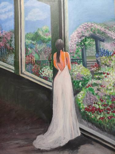 Original Realism Garden Paintings by Hana Bici