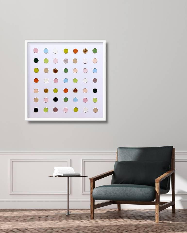 Original Geometric Painting by Heawon Yi