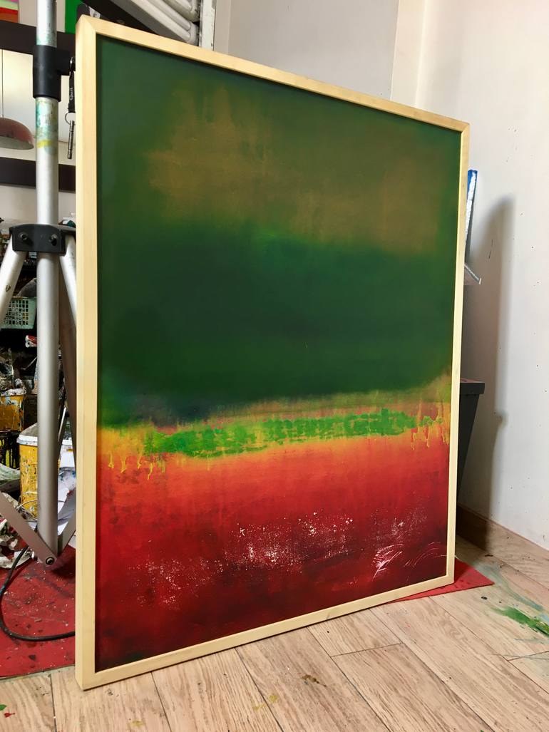 Original Abstract Expressionism Abstract Painting by Enric Alberti