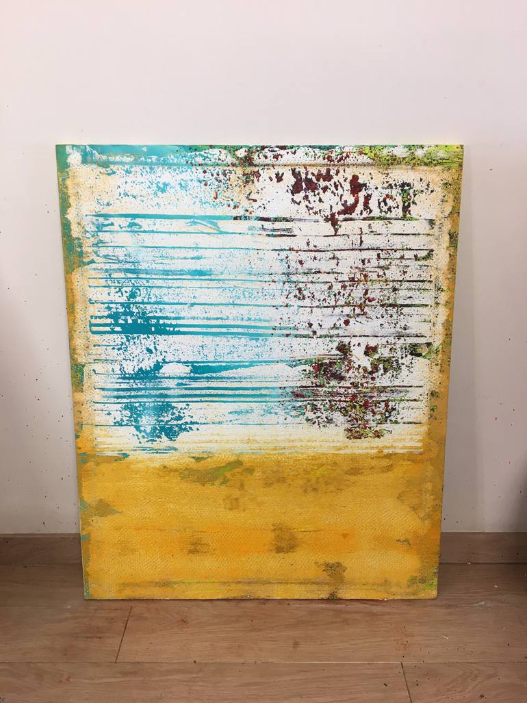Original Abstract Expressionism Abstract Painting by Enric Alberti