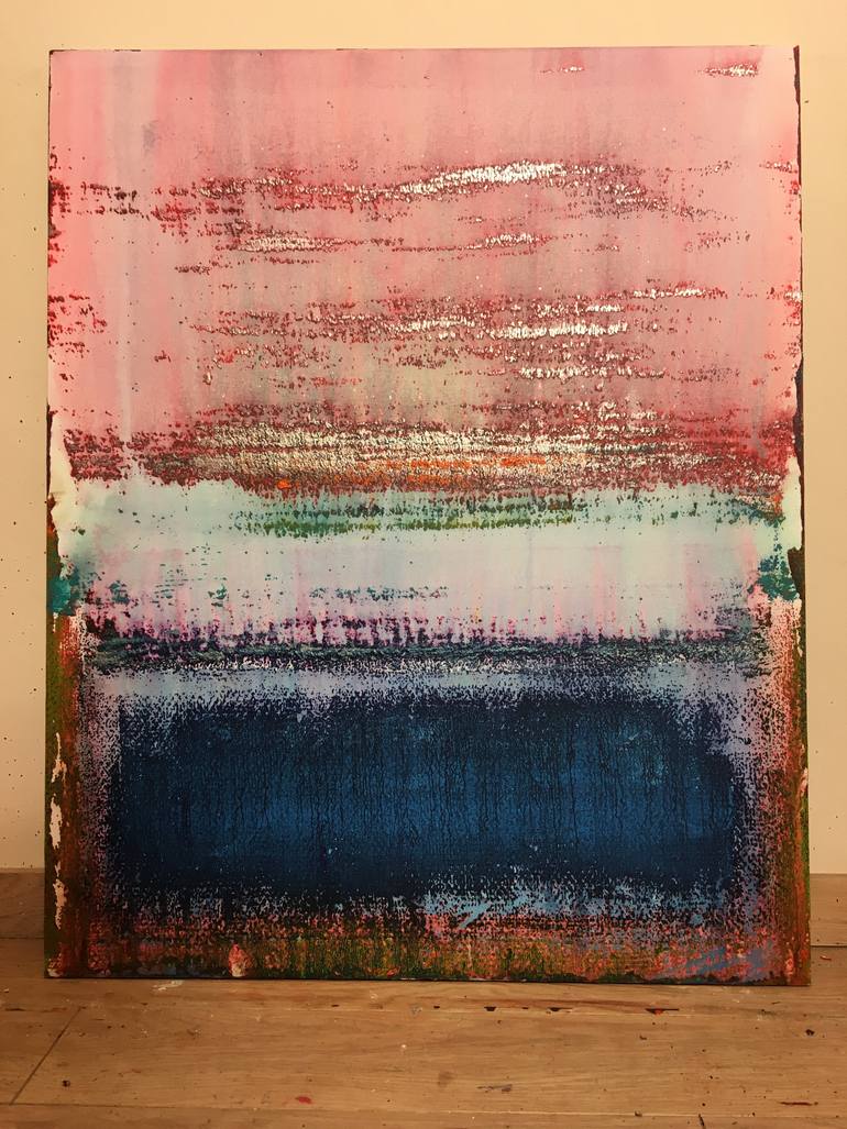 Original Abstract Expressionism Abstract Painting by Enric Alberti