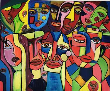 Print of Cubism Abstract Paintings by Loredana Leu