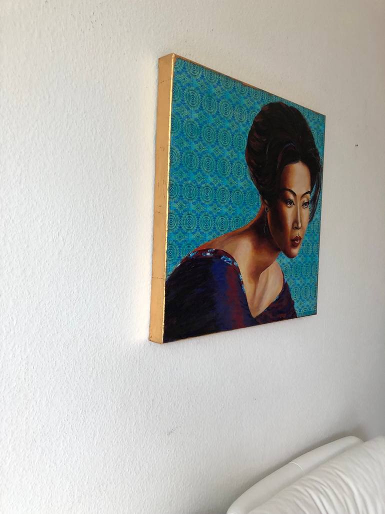 Original Figurative People Painting by Dinara Daniel