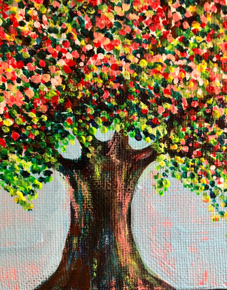 Original Expressionism Nature Painting by Dinara Daniel