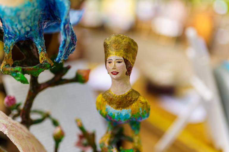 Original Figurative Fantasy Sculpture by Dinara Daniel