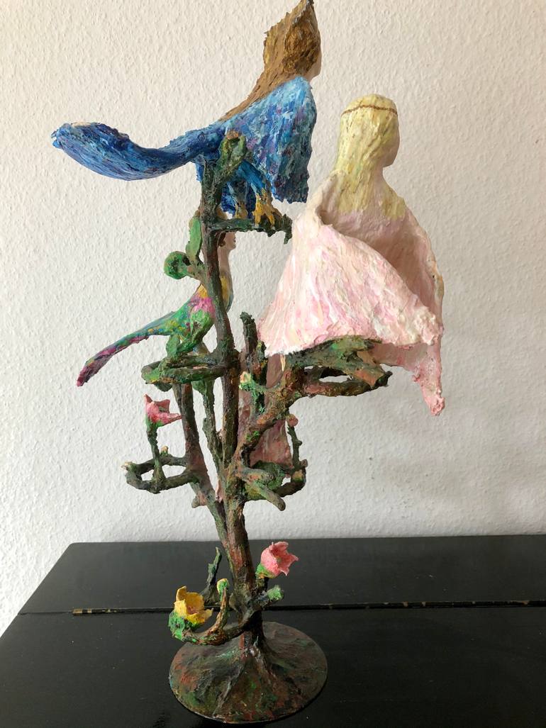Original Figurative Fantasy Sculpture by Dinara Daniel