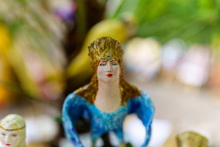 Original Figurative Fantasy Sculpture by Dinara Daniel